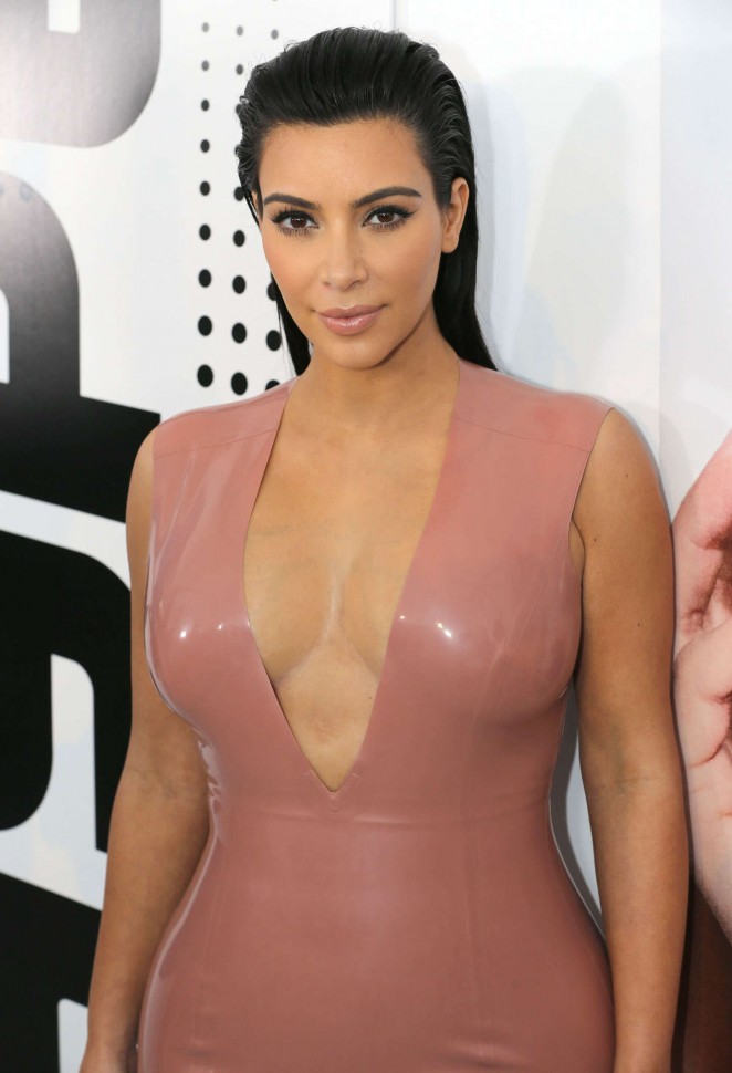 Kim Kardashian in Leather Dress at Hype Energy Drink Launch in Nashville