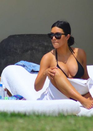 Kim Kardashian in Bikini at Casa Aramara in Mexico