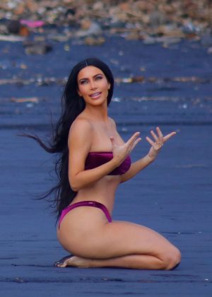 Kim Kardashian in Bikini - Photoshoot in Bali