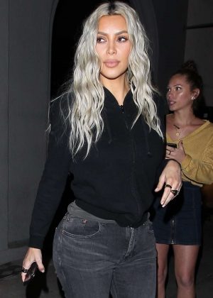 Kim Kardashian in Jeans out in Los Angeles
