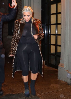 Kim Kardashian Leaving dinner at Carbone in New York