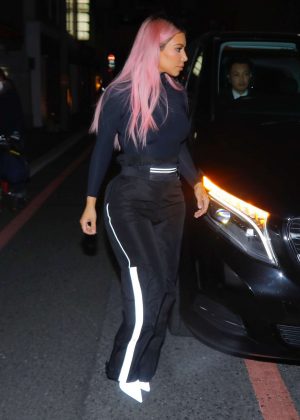 Kim Kardashian out for dinner in Tokyo