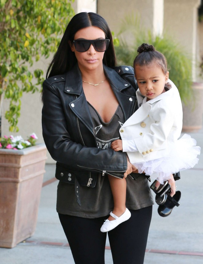 Kim Kardashian Out With Her Daughter In LA