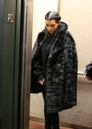 Kim Kardashian visits a doctor's office in Los Angeles