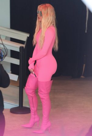 Kim Kardashian - With Khloe Take their girls to the Barbie store in Santa Monica