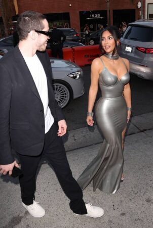 Kim Kardashian - With Pete Davidson at HULU’s 'The Kardashian’s' event in Hollywood