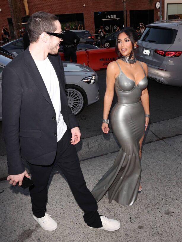 Kim Kardashian - With Pete Davidson at HULU’s 'The Kardashian’s' event in Hollywood