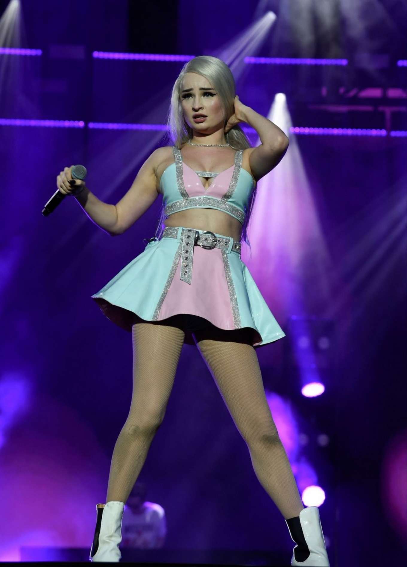 Kim Petras performing on stage at Manchester Pride in Manchester-39 ...