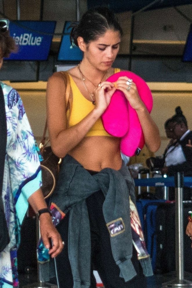 Kim Turnbull at Airport in Barbados