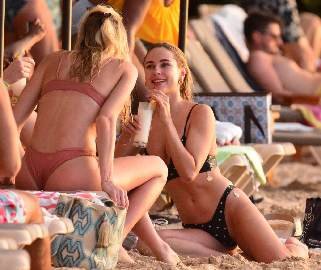 Kimberley Garner - In bikini on the beach in Barbados.