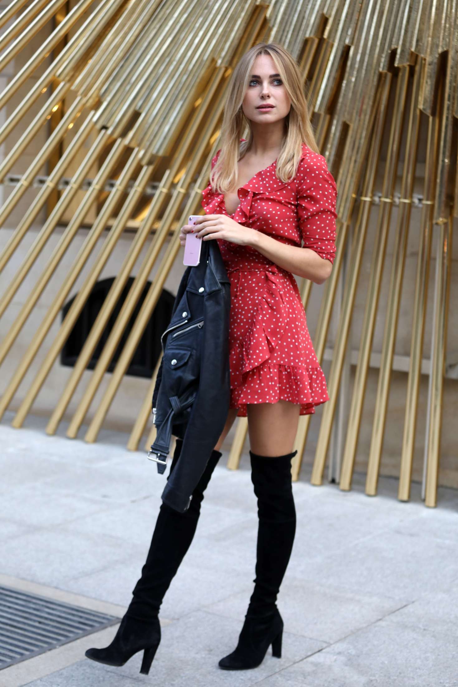 Kimberley Garner in Red Mini Dress -10 | GotCeleb