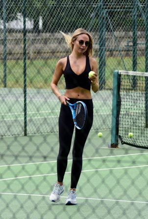 Kimberley Garner - Playing Tennis on The King's Road in London