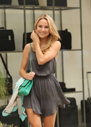 Kimberley Garner in Short Dress Shopping in Beverly Hills