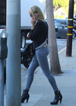 Kimberly Stewart Booty in Jeans Out in LA