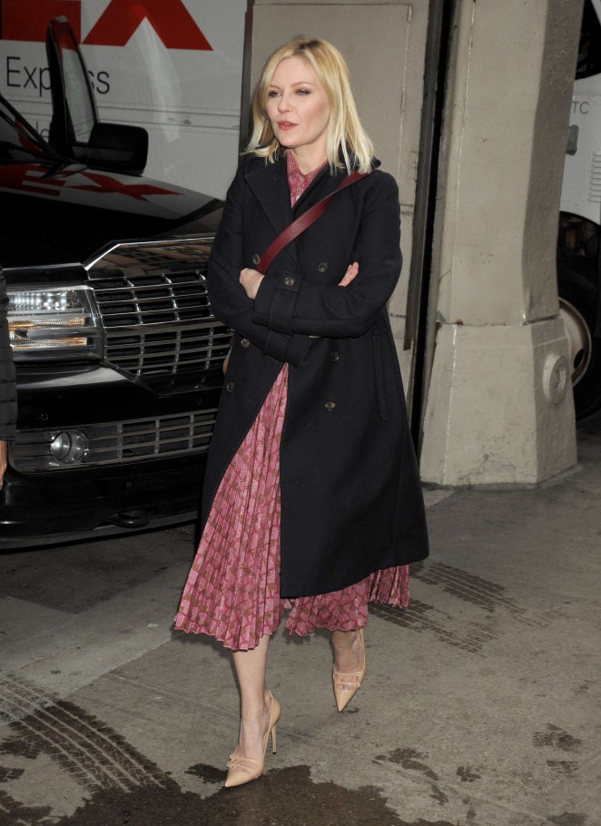 Kirsten Dunst - Arriving at AOL Studios in NYC