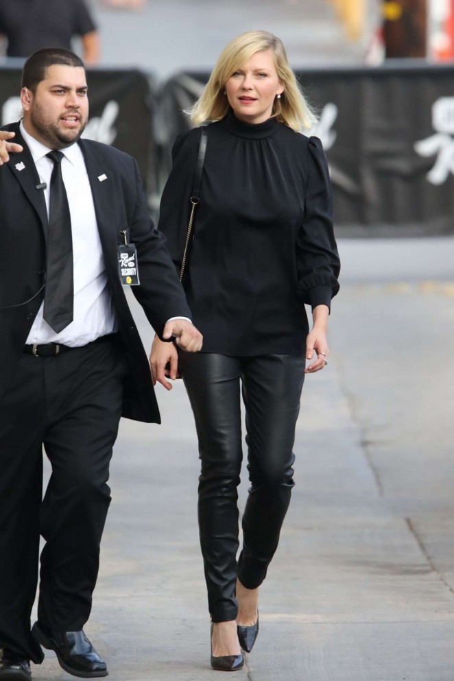 Kirsten Dunst - Arriving at 'Jimmy Kimmel Live' in Hollywood