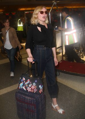 Kirsten Dunst at Los Angeles International Airport