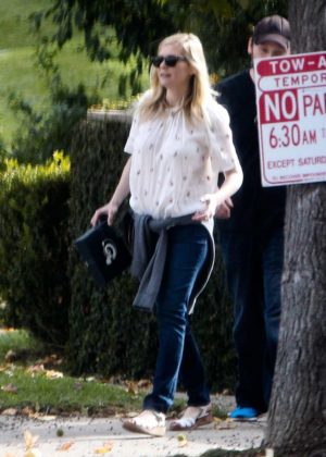 Kirsten Dunst - Heads to an LA Rams football game in Los Angeles
