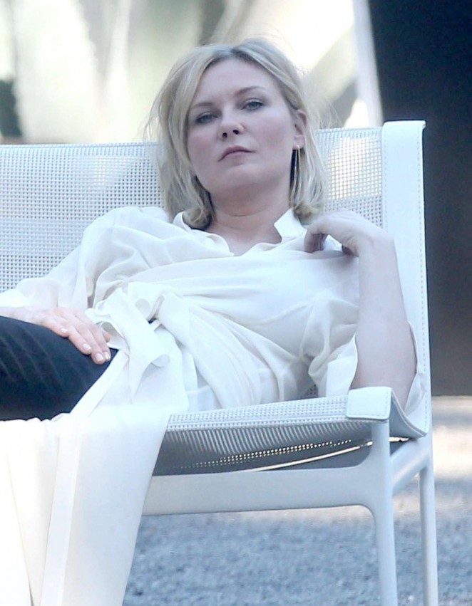 Kirsten Dunst on a photoshoot in Los Angeles