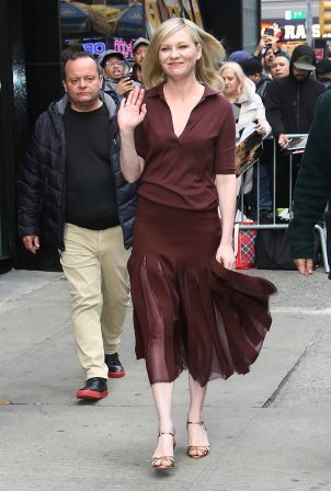 Kirsten Dunst - Promoting her new movie 'Civil War' in New York