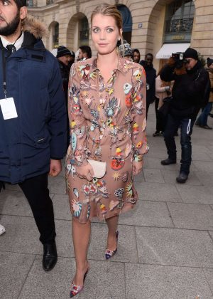 Kitty Spencer - Arrives at Schiapparelli Fashion Show 2017 in Paris