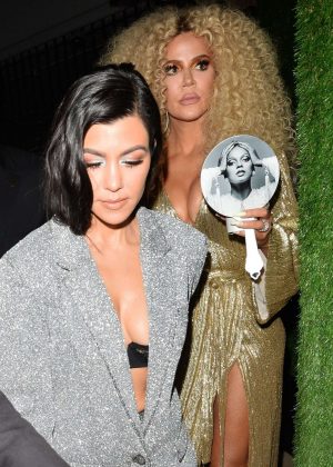 Kourtney and Khloeé Kardashian at the Warwick nightclub in Hollywood