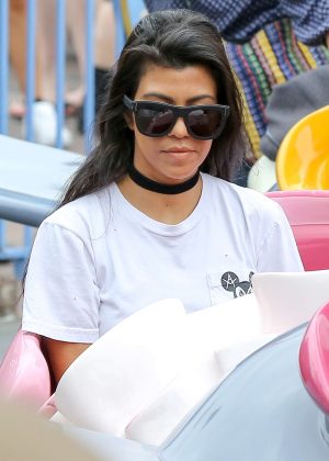 Kourtney Kardashian at Disneyland in Anaheim