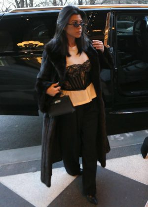 Kourtney Kardashian - At her Manhattan hotel in NY