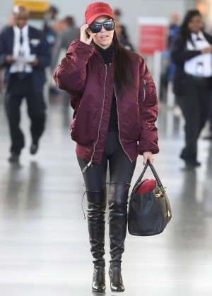 Kourtney Kardashian at LAX Airport in Los Angeles