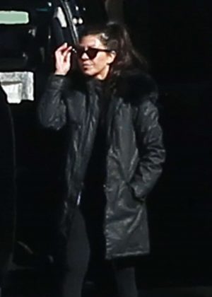 Kourtney Kardashian Catching a private flight out of Los Angeles