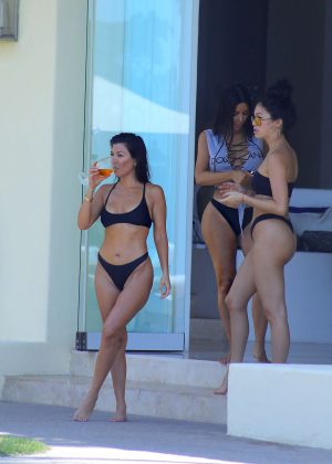 Kourtney Kardashian in Bikini at Casa Aramara in Mexico