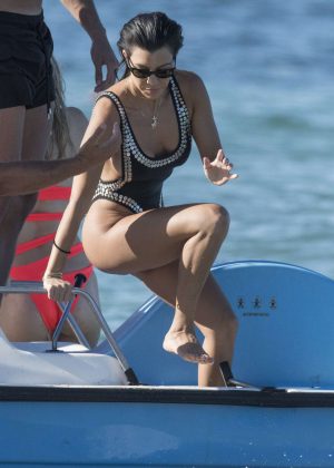 Kourtney Kardashian in Swimsuit in St Tropez