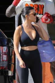 Kourtney Kardashian - Leaving a boxing class in Los Angeles