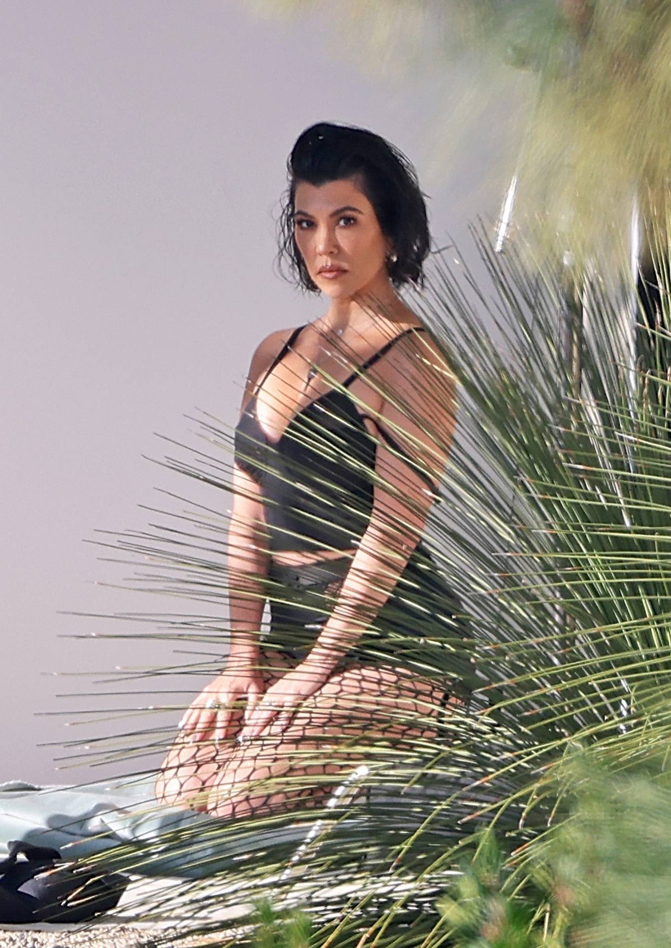 Kourtney Kardashian - On a photoshoot in the Hollywood Hills
