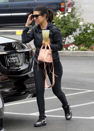 Kourtney Kardashian in Tights Out in LA