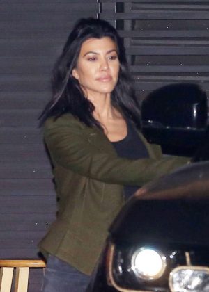 Kourtney Kardashian out for dinner at Nobu in Malibu