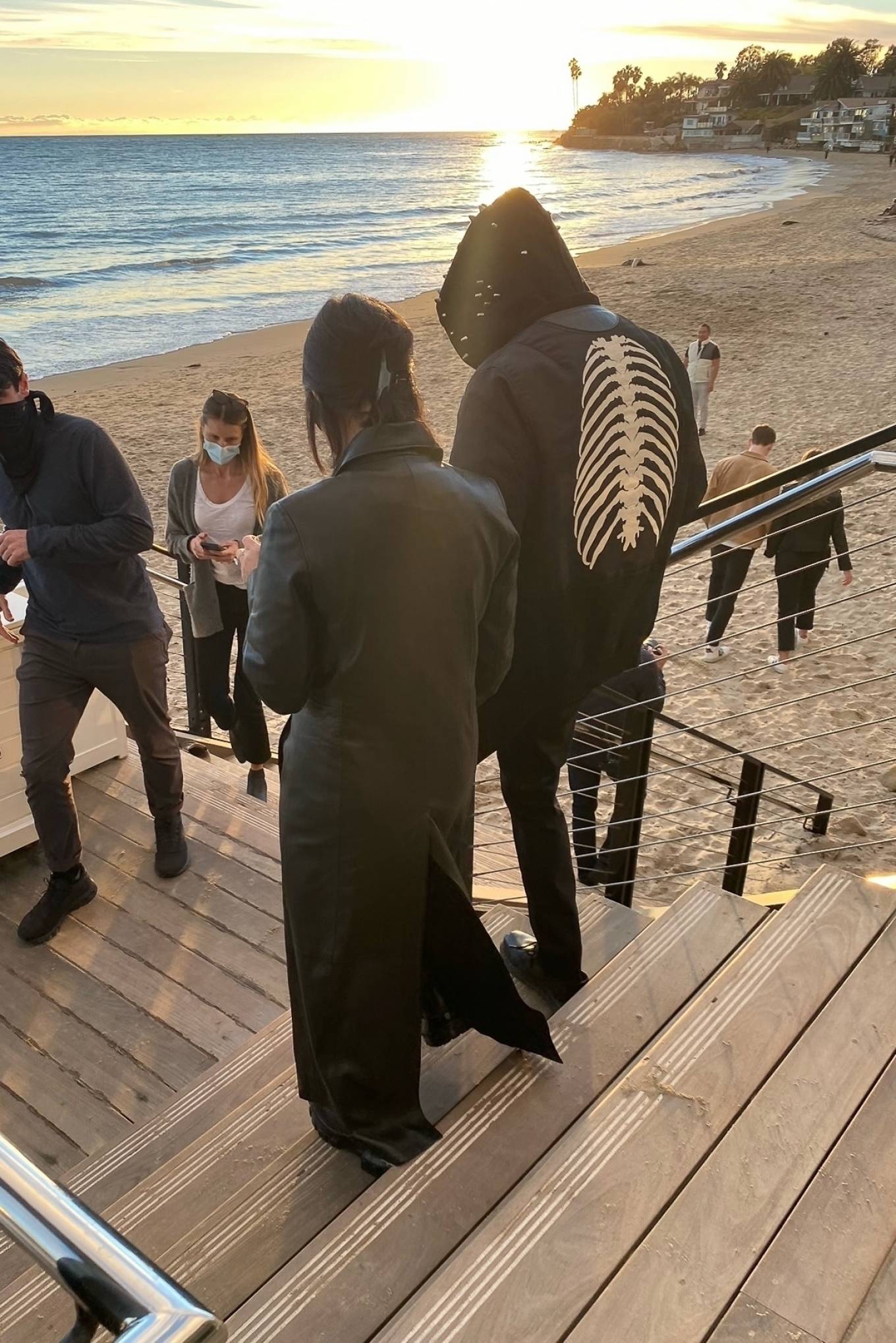 Kourtney Kardashian 2021 : Kourtney Kardashian – Spotted on the beach at the Rosewood Hotel in Montecito-03