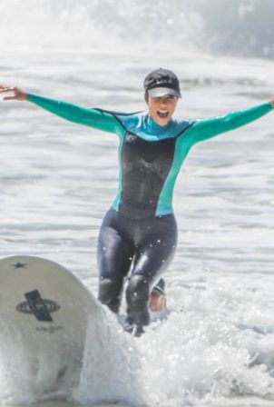 Kourtney Kardashian - Surf candids in Malibu