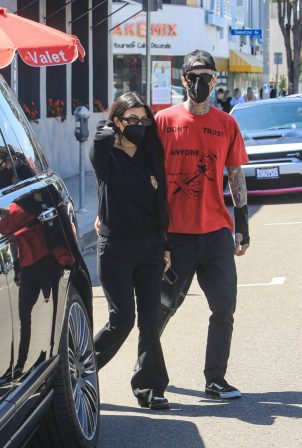 Kourtney Kardashian - With Travis Barker out in West Hollywood