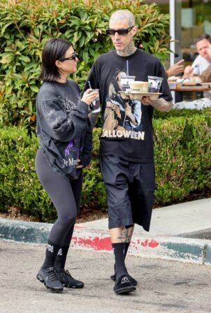 Kourtney Kardashian - With Travis Barker seen at Erewhon in Calabasas