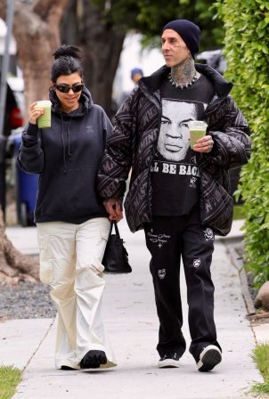 Kourtney Kardashian - With Travis Barker seen in West Hollywood