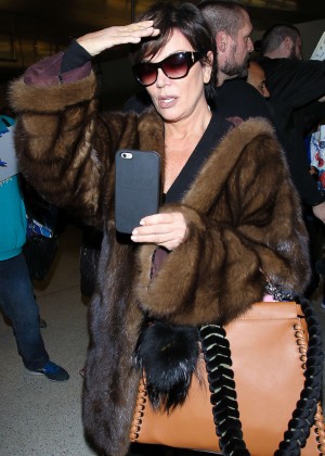 Kris Jenner at LAX Airport in LA