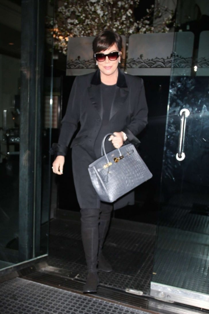 Kris Jenner - Leaving Kathy Hilton's birthday party in LA