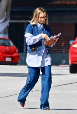 Kristen Bell - is spotted out and about in Westwood