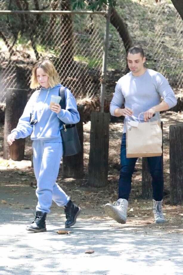 Kristen Bell - With a friend at Griffith Park in Los Feliz