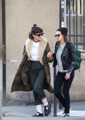 Kristen Stewart and girlfriend Soko out in Paris