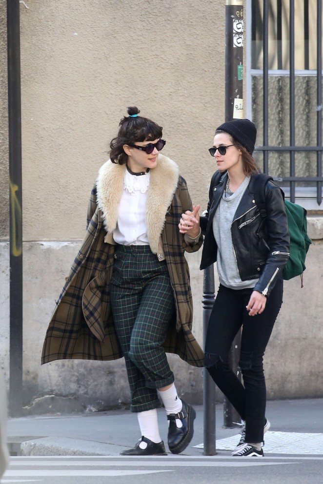 Kristen Stewart and girlfriend Soko out in Paris