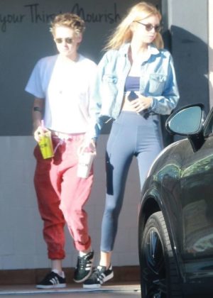 Kristen Stewart and Stella Maxwell at Quench in Los Angeles