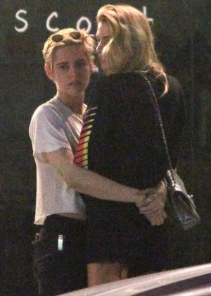 Kristen Stewart and Stella Maxwell - Out to dinner in Silver Lake
