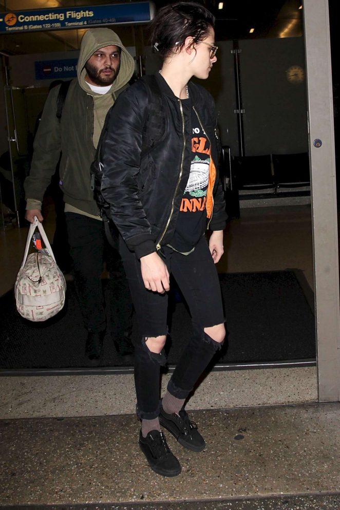 Kristen Stewart at LAX airport in Los Angeles